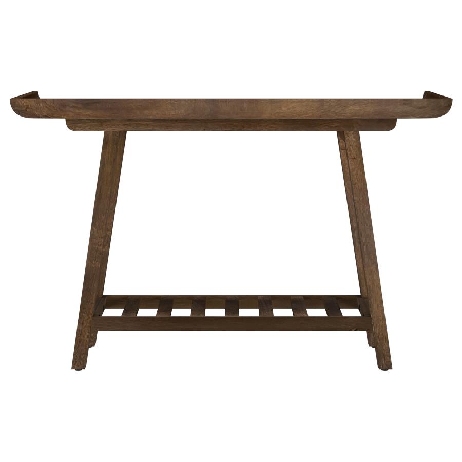 Ornelas 46-inch Console Table with Slatted Shelf Mango Brown - 950415