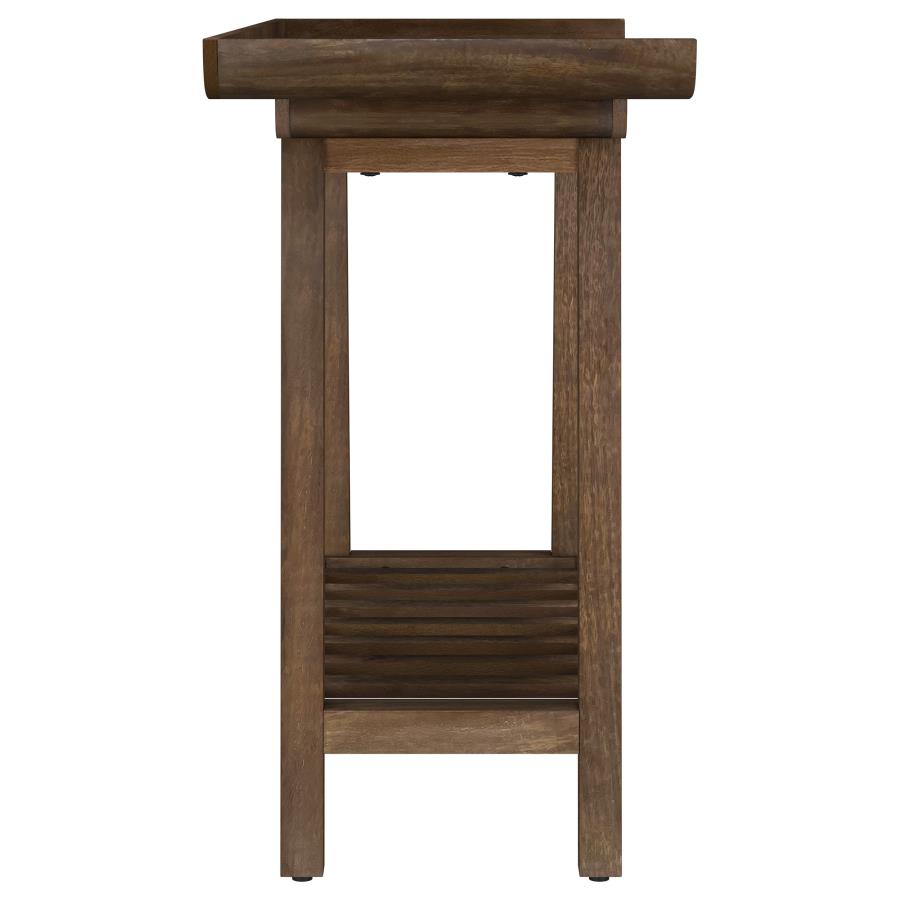 Ornelas 46-inch Console Table with Slatted Shelf Mango Brown - 950415
