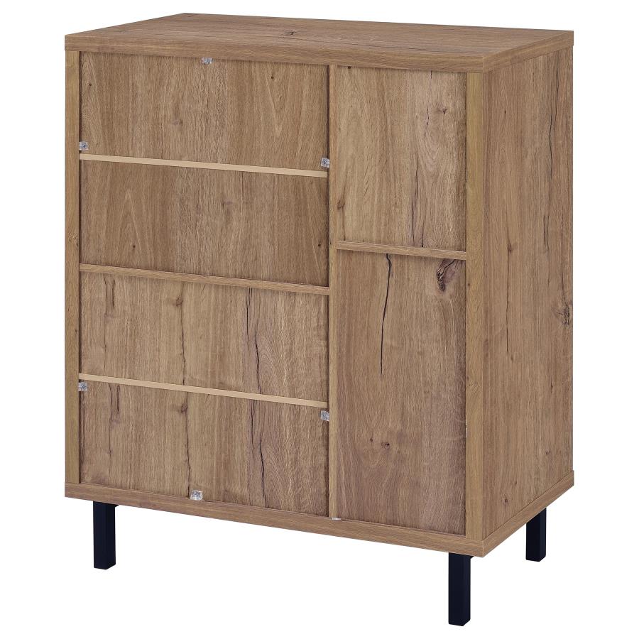 Teller 2-door Shoe Storage Cabinet Natural Oak - 950421