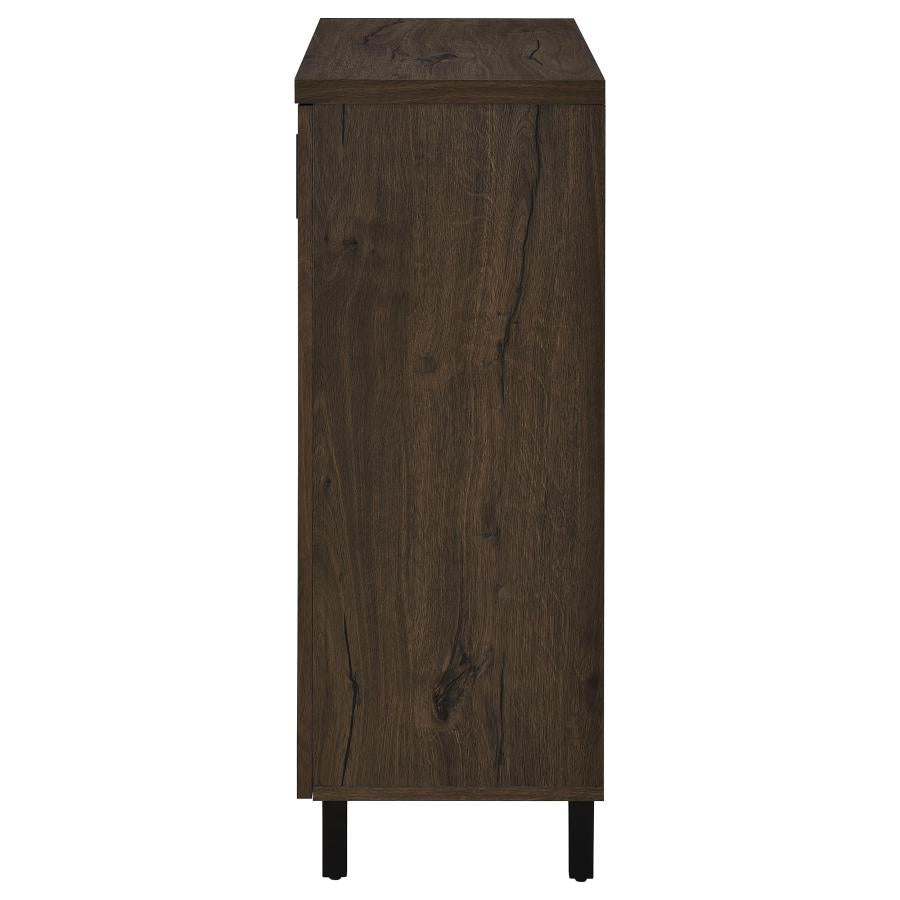 Brixton 2-door Entryway Shoe Storage Cabinets Smoked Oak - 950423