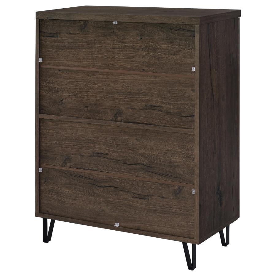 Brixton 2-door Entryway Shoe Storage Cabinets Smoked Oak - 950423