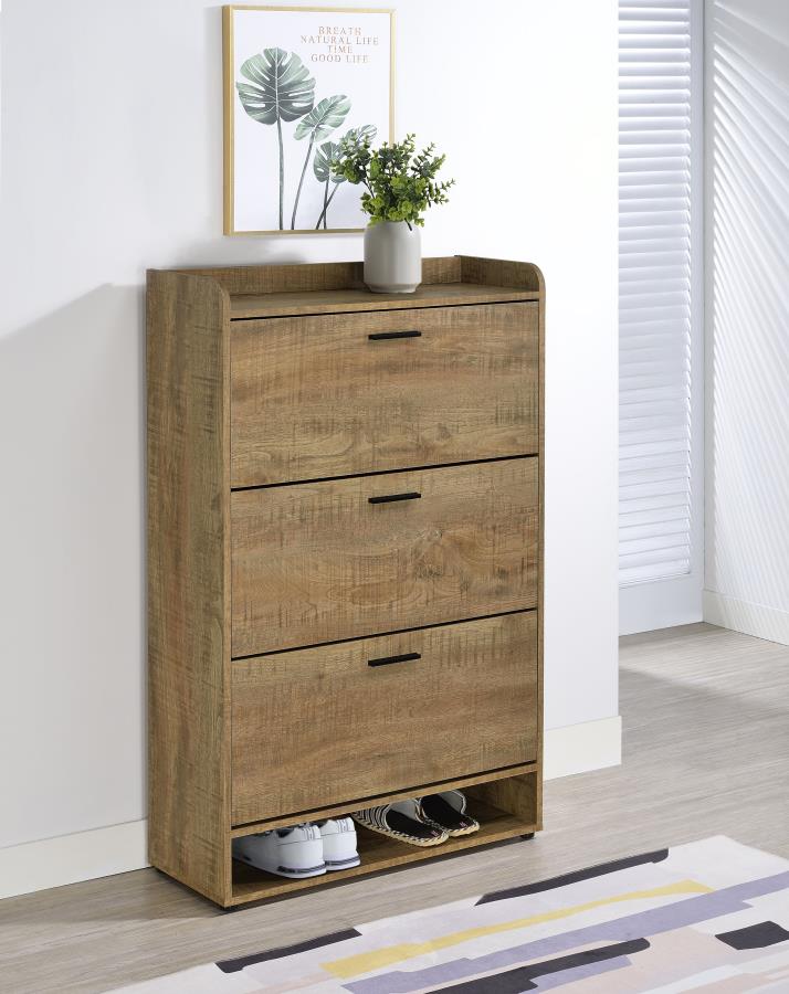 Denia 3-tier Engineered Wood Shoe Cabinet Mango - 950425