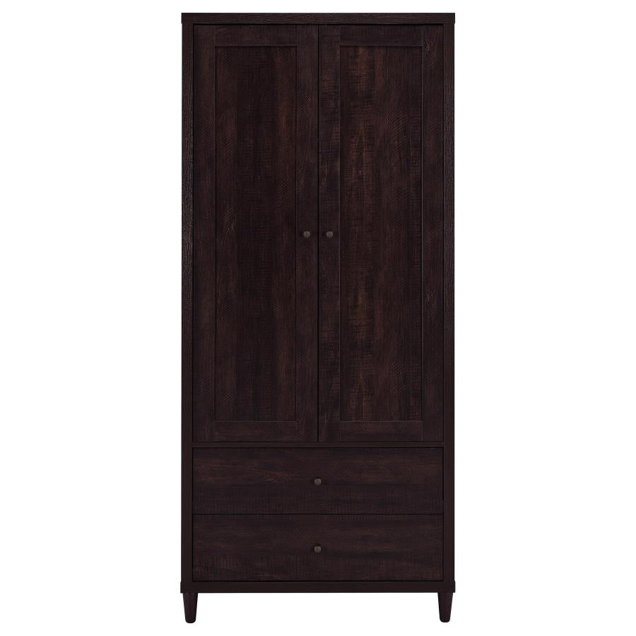 Wadeline 2-door Tall Accent Storage Cabinet Rustic Tobacco - 950724