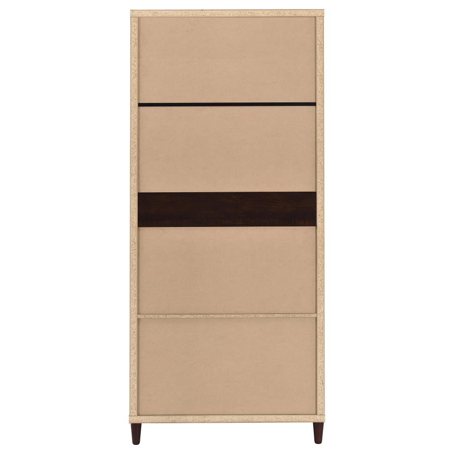 Wadeline 2-door Tall Accent Storage Cabinet Rustic Tobacco - 950724