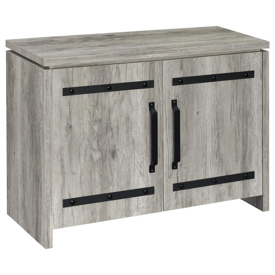 Enoch 2-door Engineered Wood Accent Cabinet Grey Driftwood - 950785