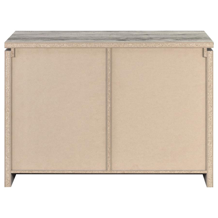 Enoch 2-door Engineered Wood Accent Cabinet Grey Driftwood - 950785