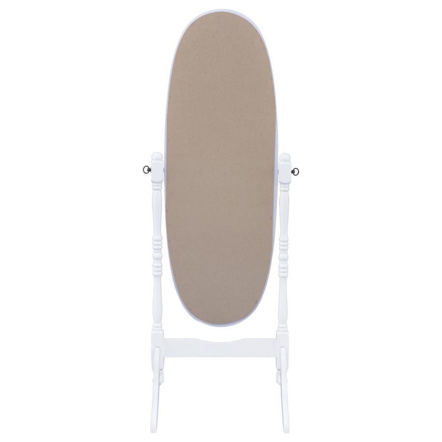Foyet Wood Adjustable Full Length Cheval Mirror White - 950802