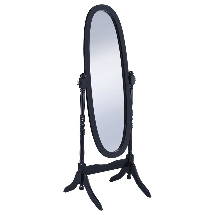 Foyet Wood Adjustable Full Length Cheval Mirror Black - 950803