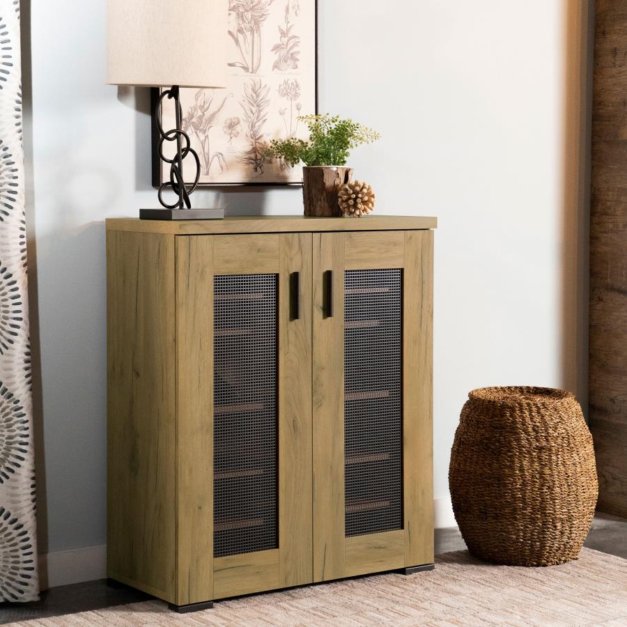 Bristol 6-shelf Engineered Wood Shoe Cabinet Golden Oak - 951107