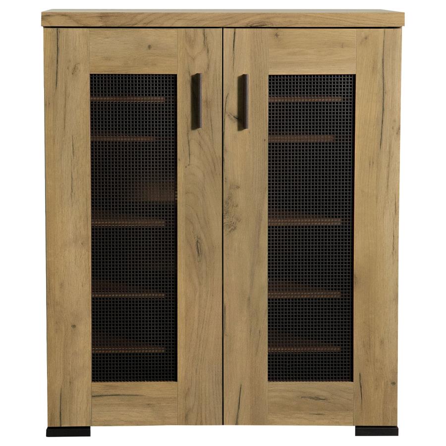 Bristol 6-shelf Engineered Wood Shoe Cabinet Golden Oak - 951107