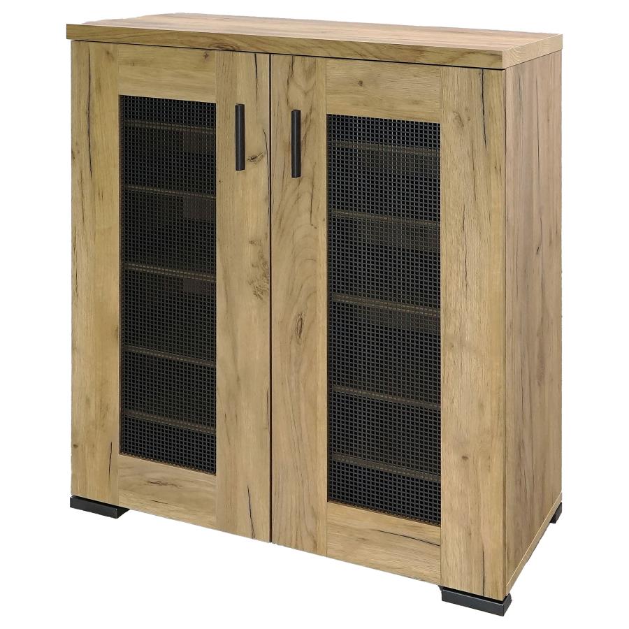 Bristol 6-shelf Engineered Wood Shoe Cabinet Golden Oak - 951107