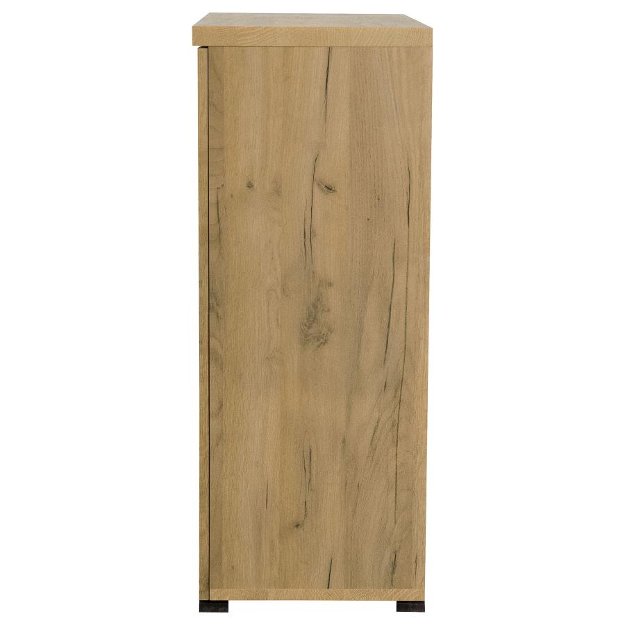 Bristol 6-shelf Engineered Wood Shoe Cabinet Golden Oak - 951107