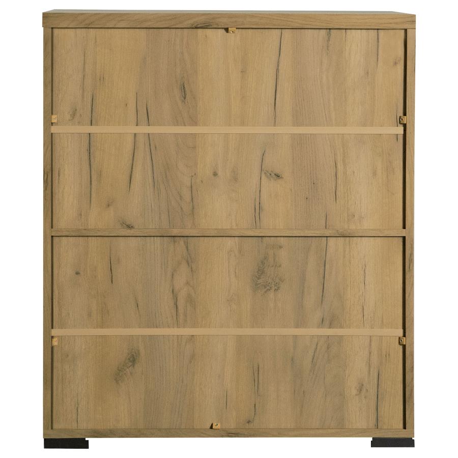 Bristol 6-shelf Engineered Wood Shoe Cabinet Golden Oak - 951107