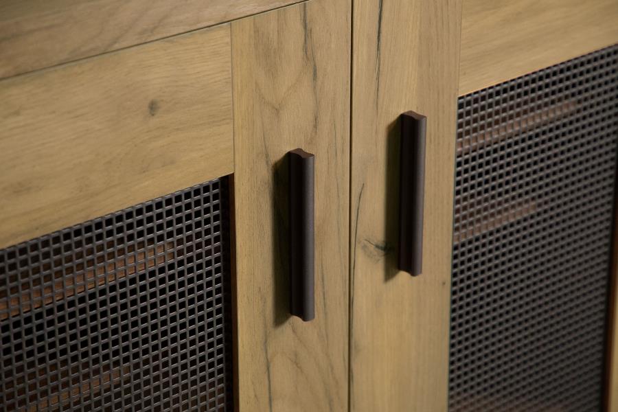 Bristol 6-shelf Engineered Wood Shoe Cabinet Golden Oak - 951107
