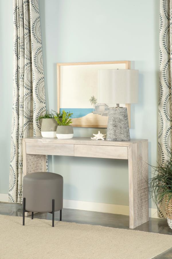 Rickman 2-drawer Wood Entryway Console Table White Washed - 959543