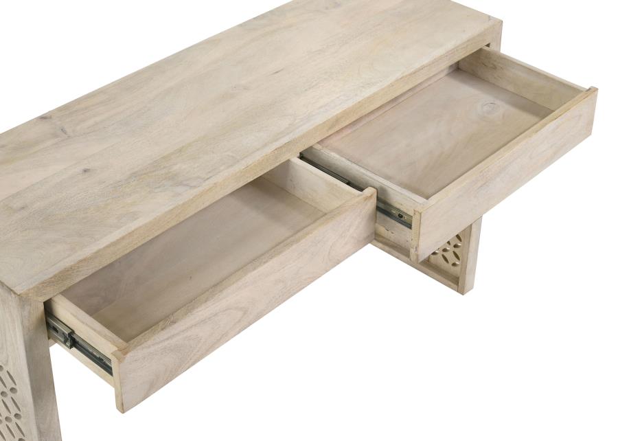Rickman 2-drawer Wood Entryway Console Table White Washed - 959543
