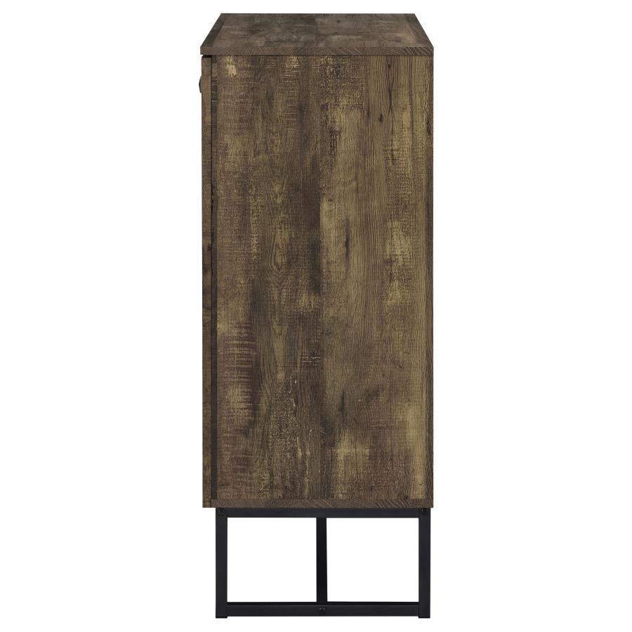 Carolyn 2-door Engineered Wood Accent Cabinet Rustic Oak - 959639