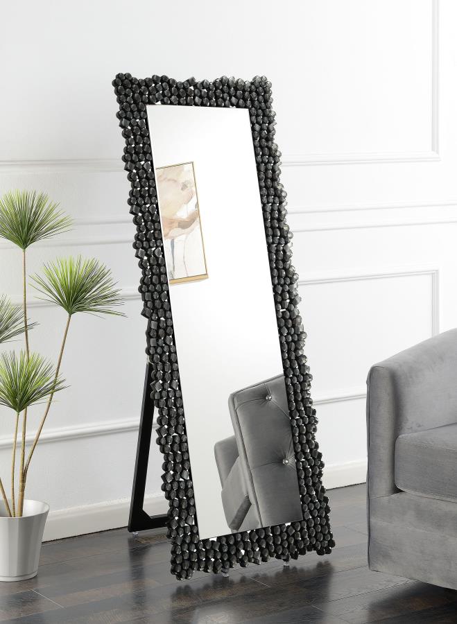 Mckay 24 x 63 Inch Acrylic Frame Standing Mirror Smokey Grey - 961422