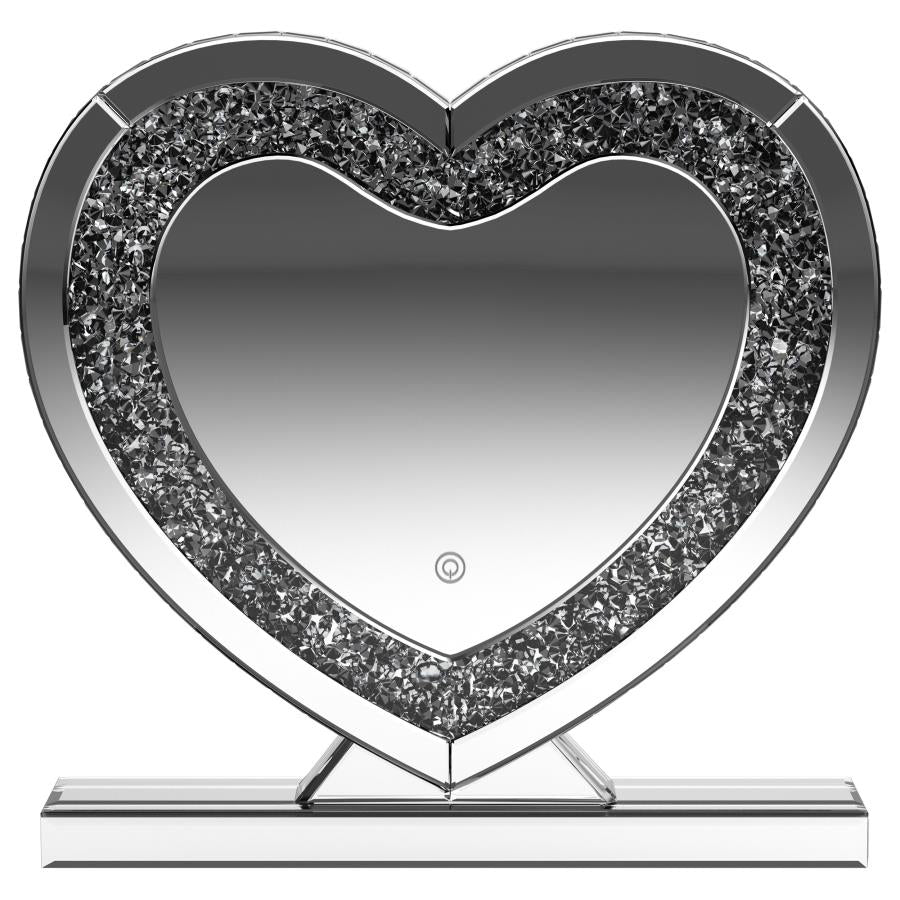 Euston Heart Shaped Vanity Mirror Silver - 961528