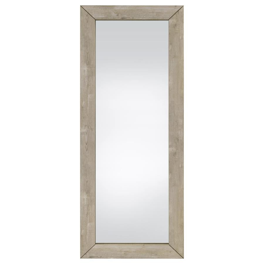 Cadence Tempered Glass Full Length Mirror Grey Washed Oak - 961655
