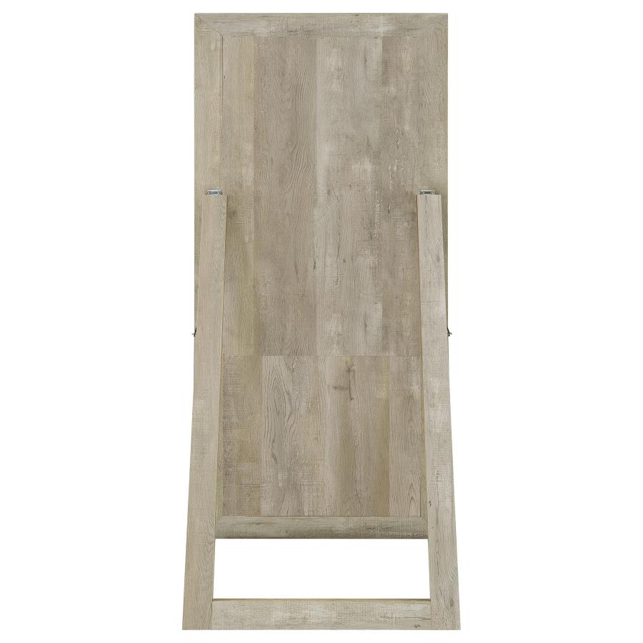 Cadence Tempered Glass Full Length Mirror Grey Washed Oak - 961655