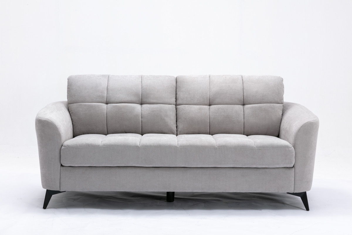 Callie - Living Room Sofa, Loveseat (Set of 2) - Light Gray
