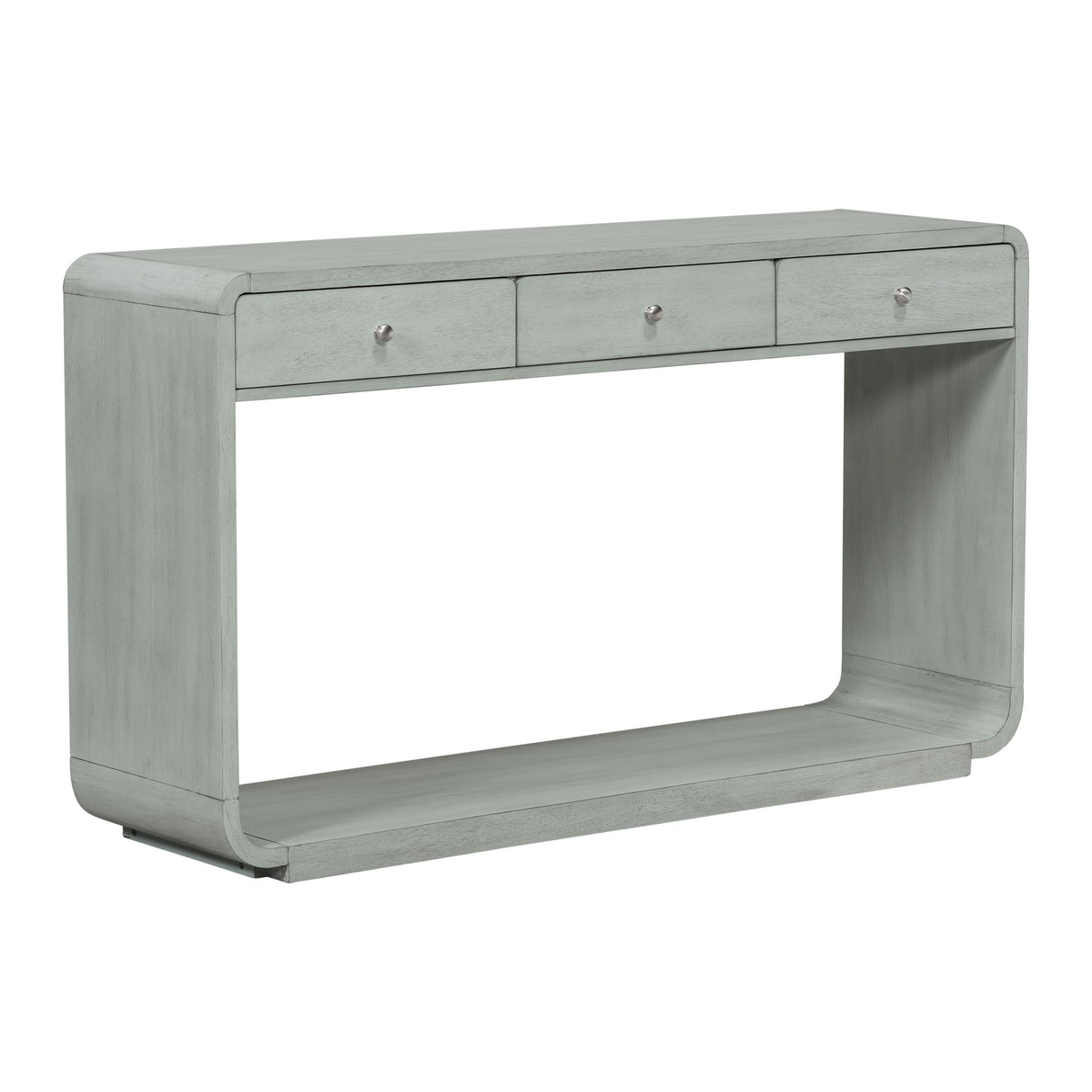 Console Table With 3 Drawers And Display Shelf