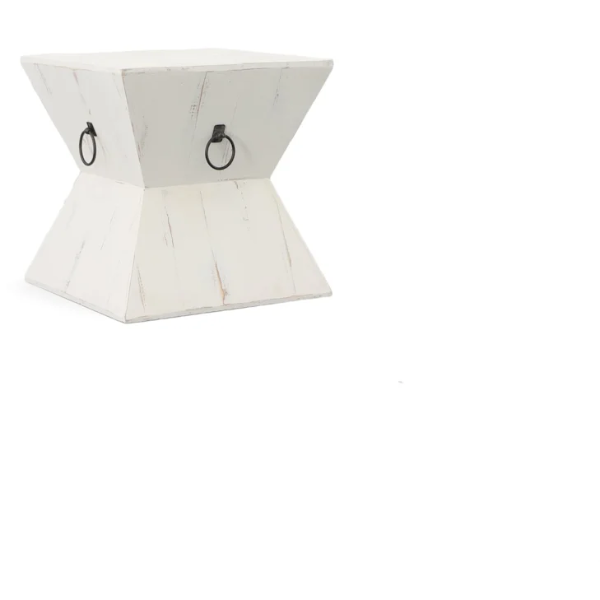 ZVO MERCURY WHITE END TABLE - MERC-ETN