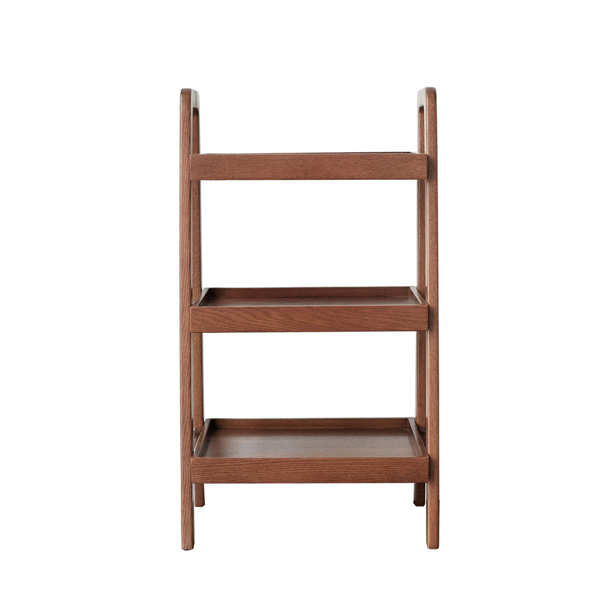 Premium Storage Organizer, 3-Tier Beech Shoe Rack For Entryway, Living Room - Walnut