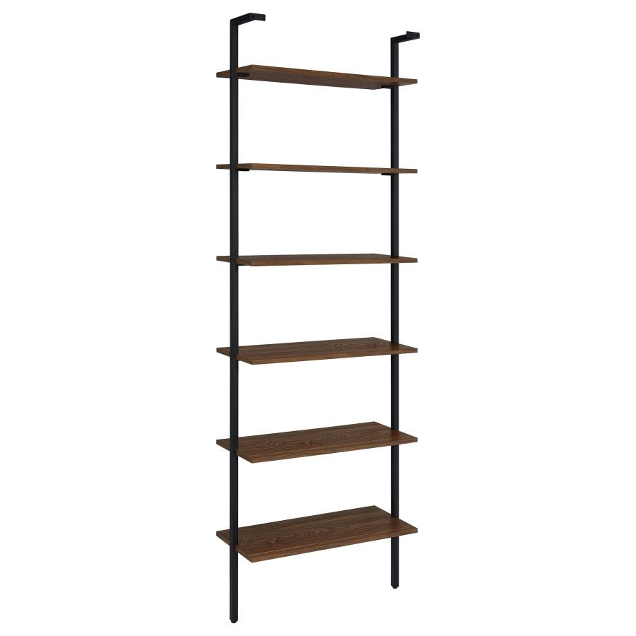 Owens 96-inch 6-shelf Wall Bookshelf Walnut - 980072