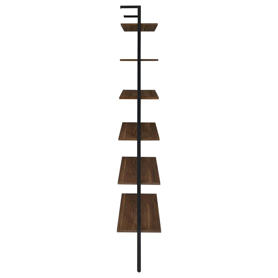 Owens 96-inch 6-shelf Wall Bookshelf Walnut - 980072