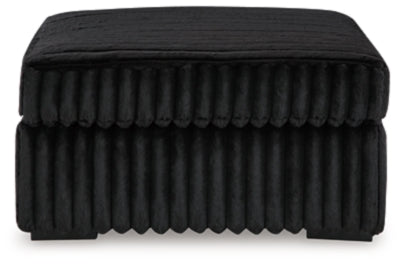 Midnight-Madness 2-Piece Sectional and Oversized Accent Ottoman - 98103U4