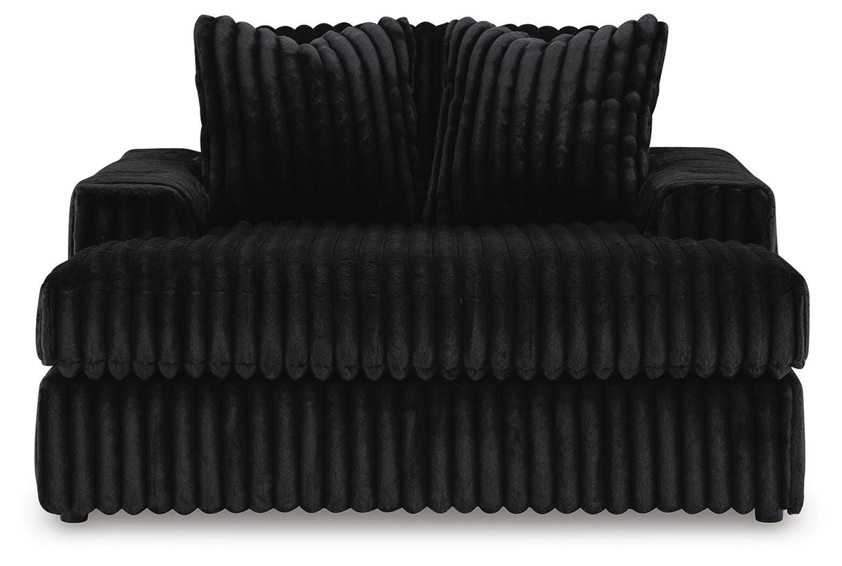 Midnight-Madness 2-Piece Sectional and Oversized Chaise - 98103U5