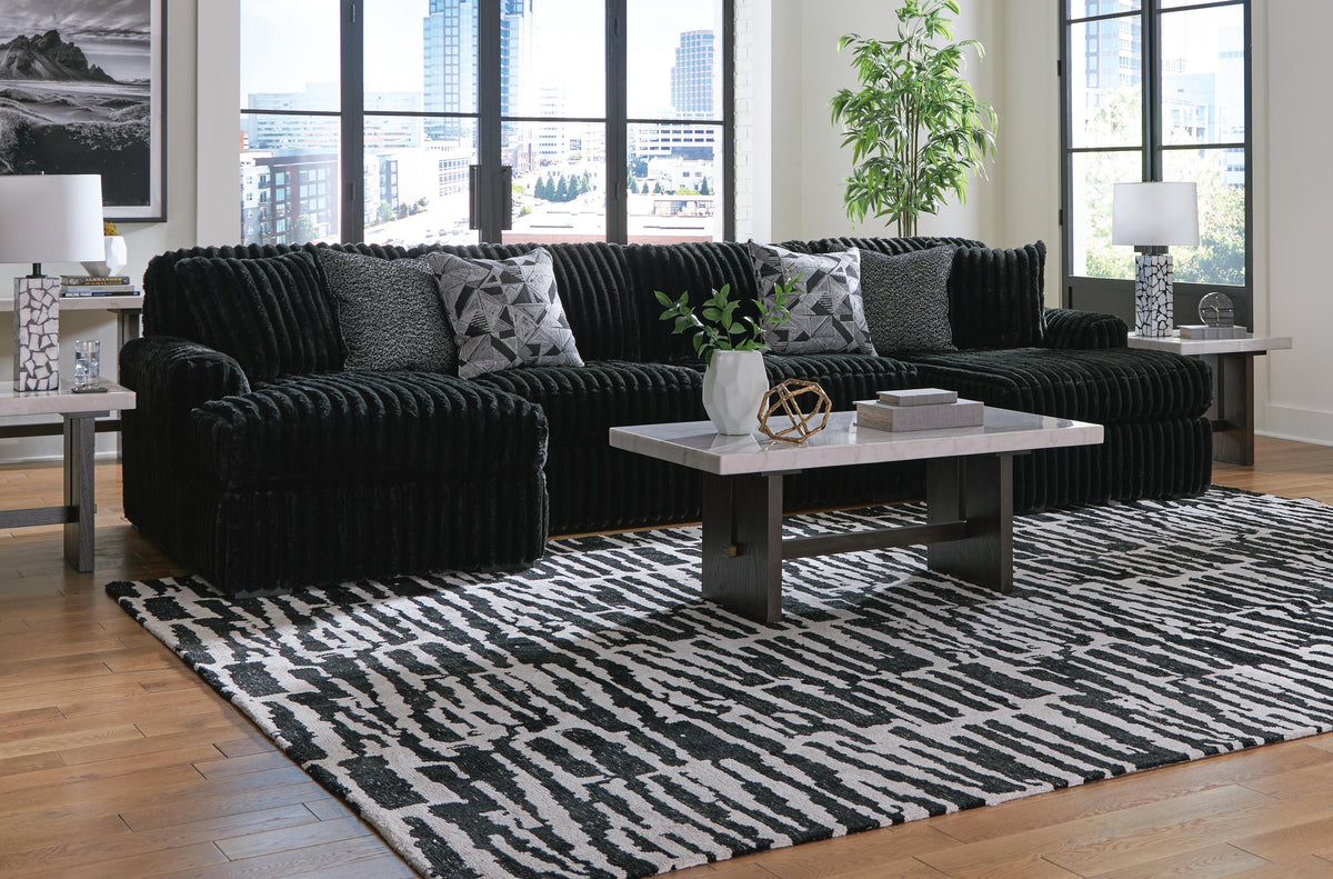 Midnight-Madness 3-Piece Sectional with Chaise - 98103S5