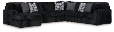 Midnight-Madness 4-Piece Sectional with Chaise - 98103S4