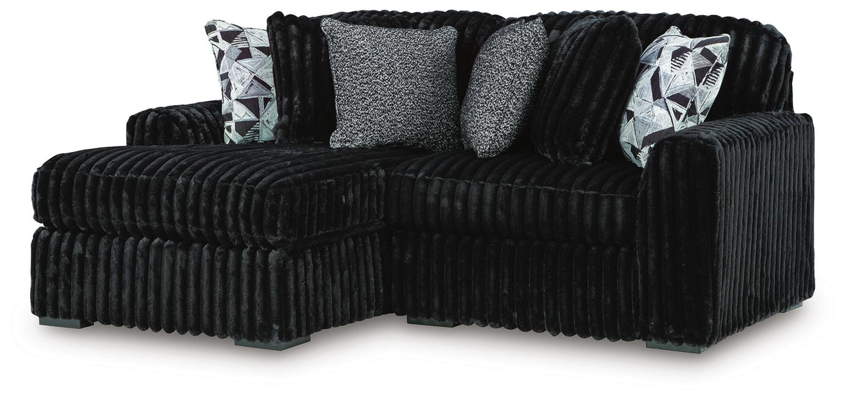 Midnight-Madness 2-Piece Sectional with Chaise - 98103S13