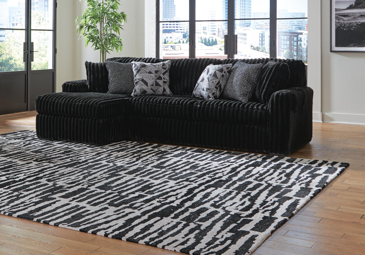 Midnight-Madness 2-Piece Sectional Sofa with Chaise - 98103S1