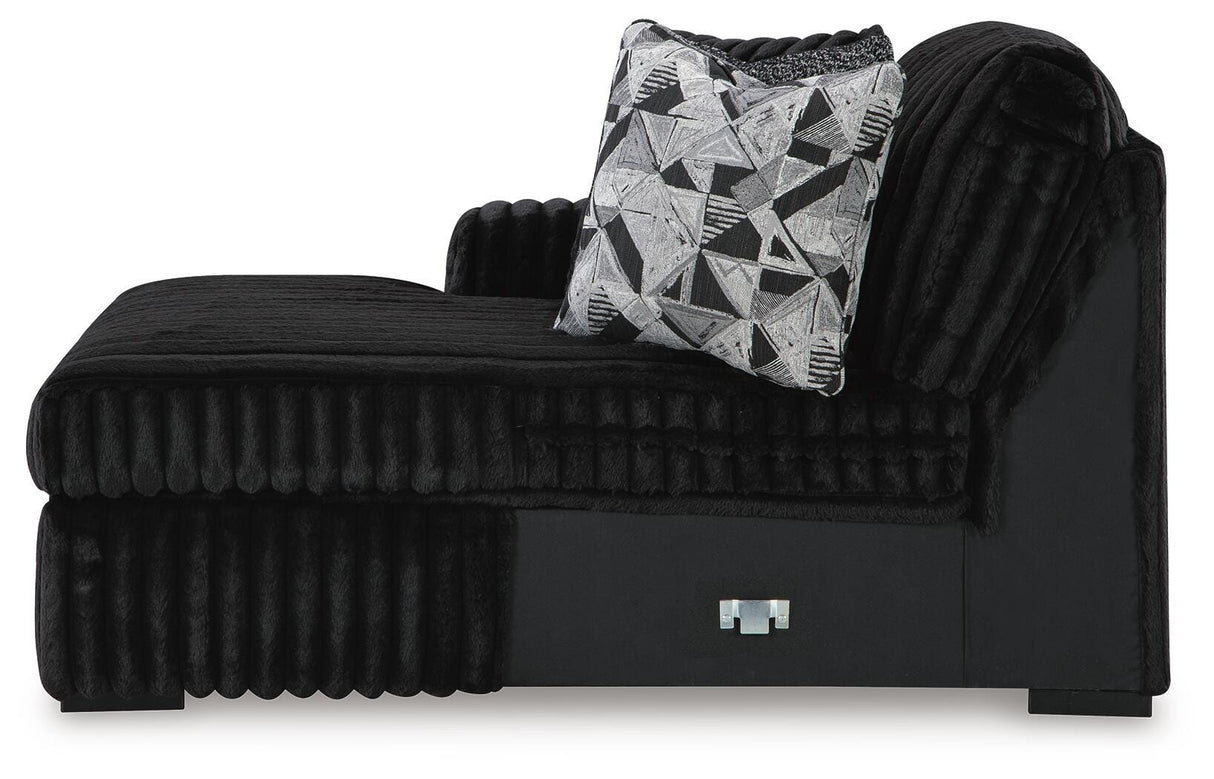 Midnight-Madness 3-Piece Sectional with Chaise - 98103S10