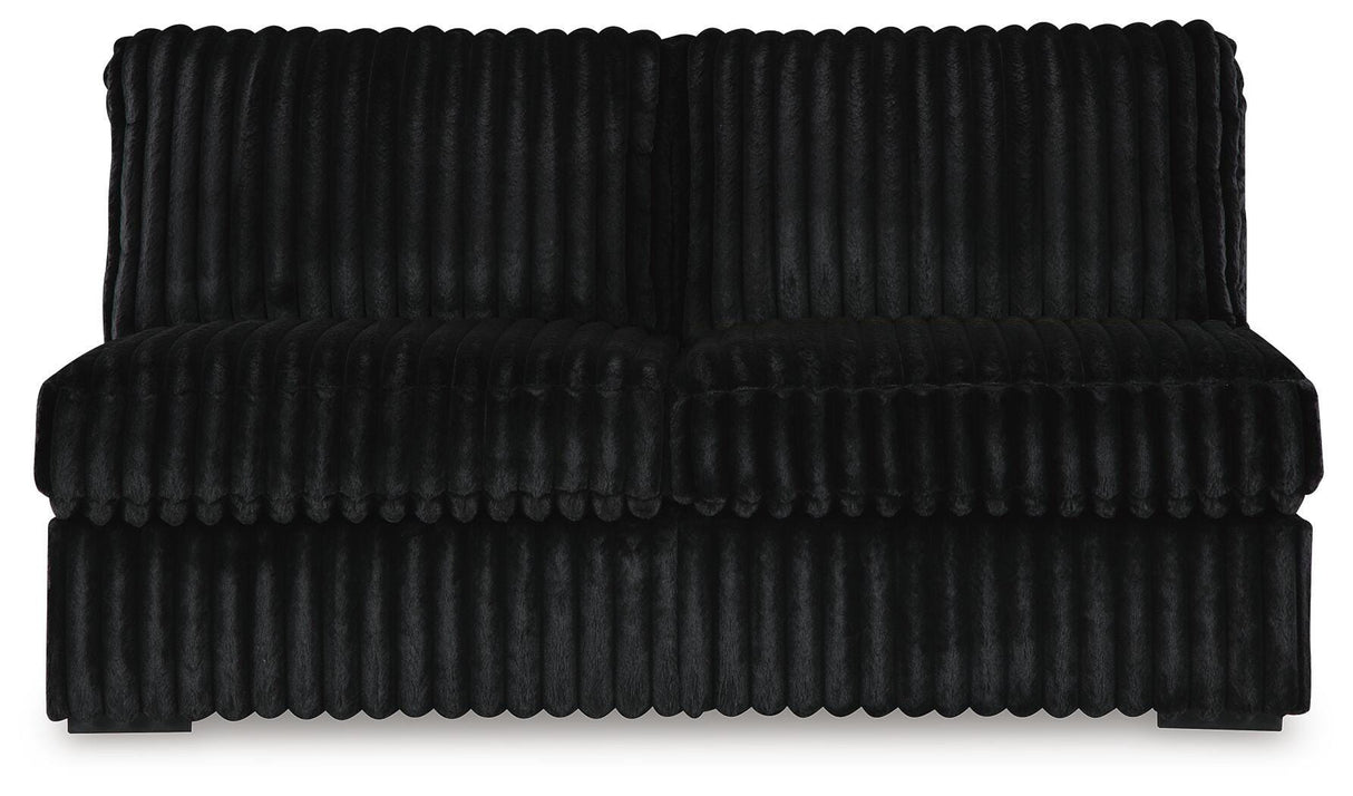 Midnight-Madness Armless Loveseat - 9810334