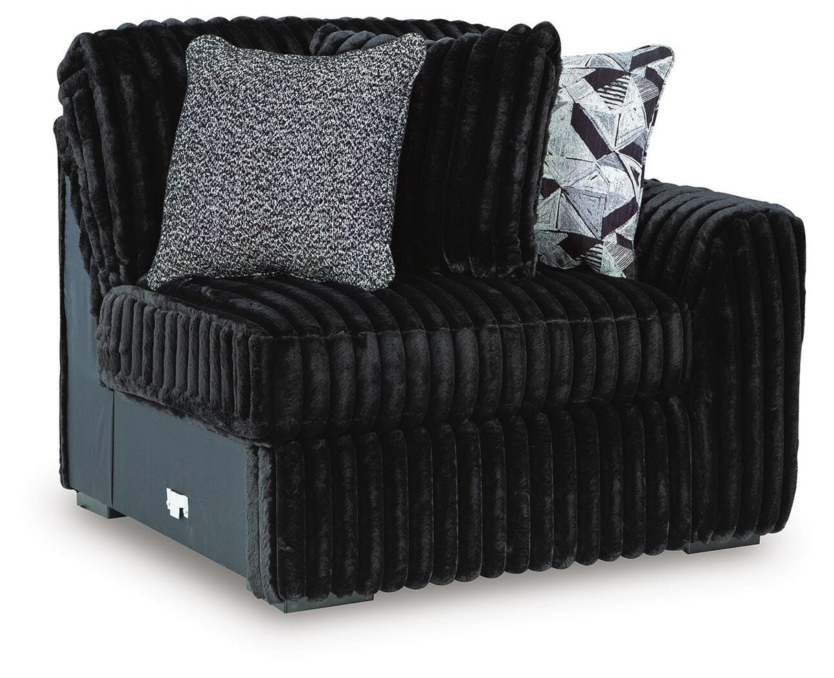 Midnight-Madness Right-Arm Facing Corner Chair - 9810365