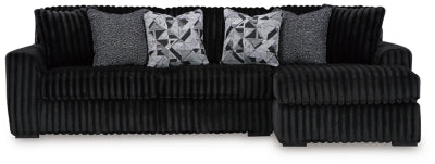 Midnight-Madness 2-Piece Sectional Sofa with Chaise - 98103S2
