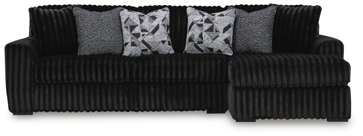 Midnight-Madness 2-Piece Sectional Sofa with Chaise - 98103S2