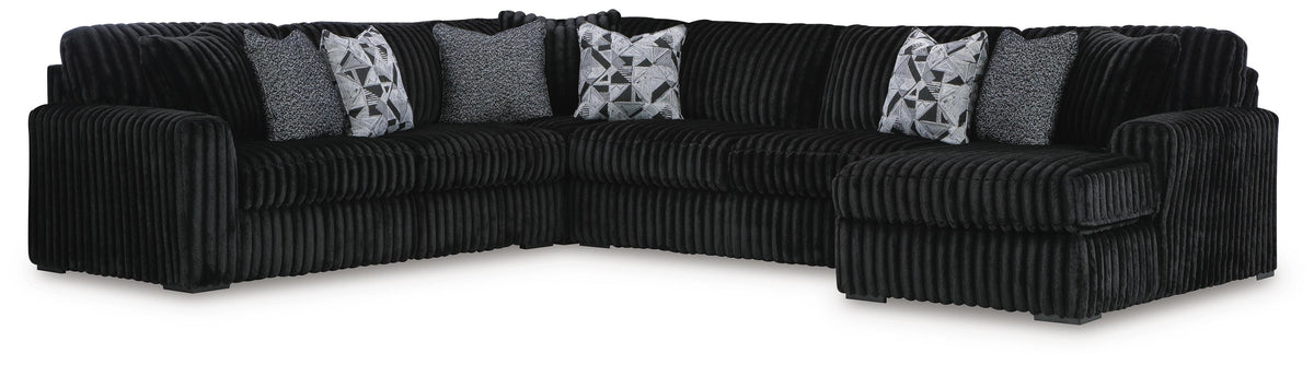 Midnight-Madness 6-Piece Sectional with Chaise - 98103S24