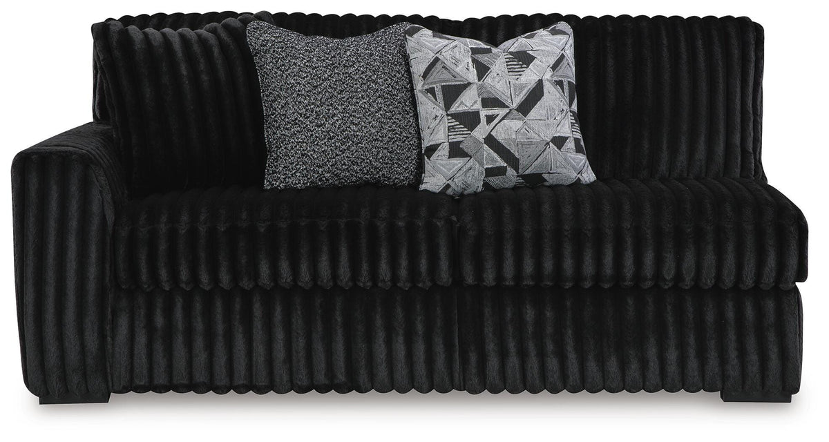Midnight-Madness 4-Piece Sectional and Oversized Chaise - 98103U2