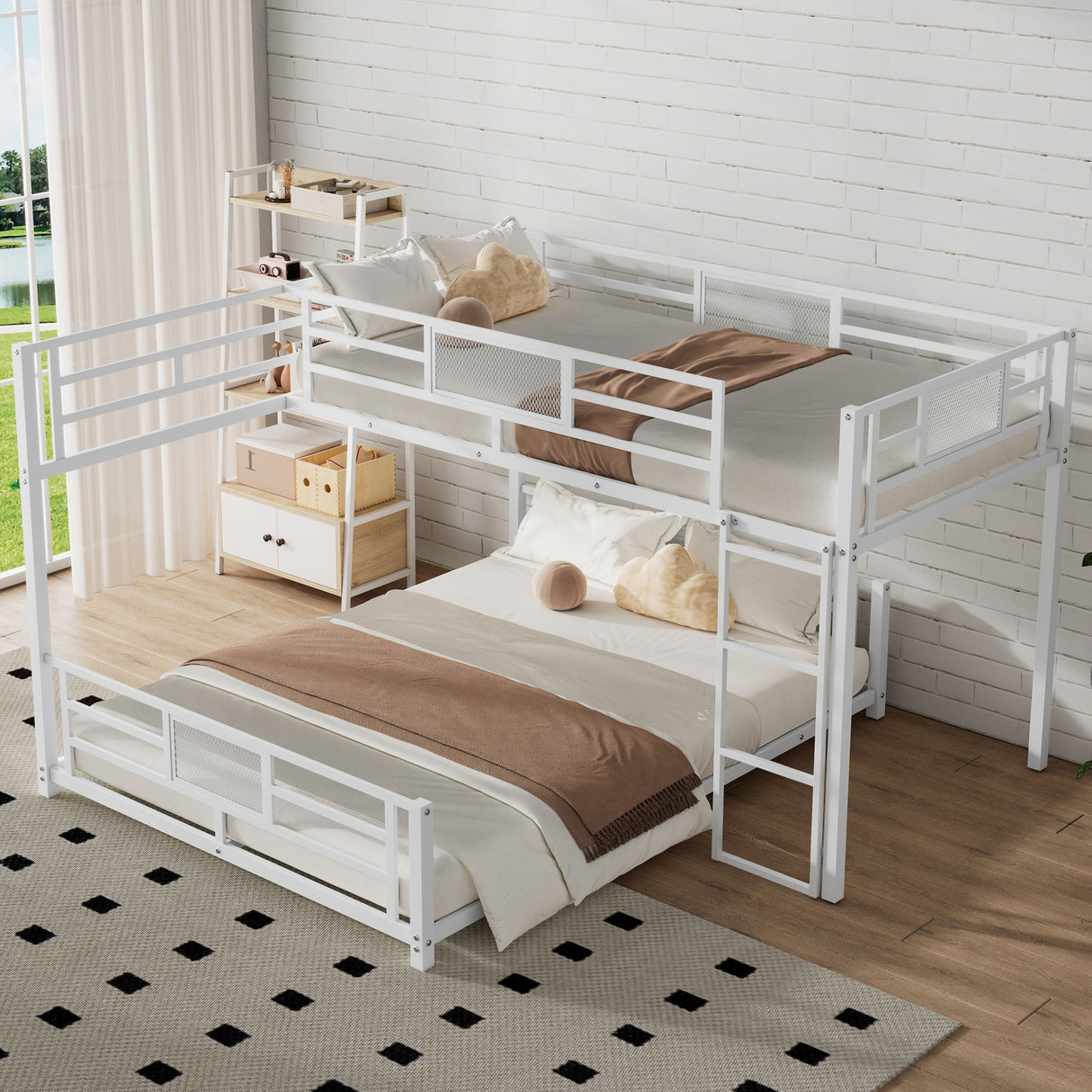 L-Shaped Bunk Bed & Safety Guaranteed