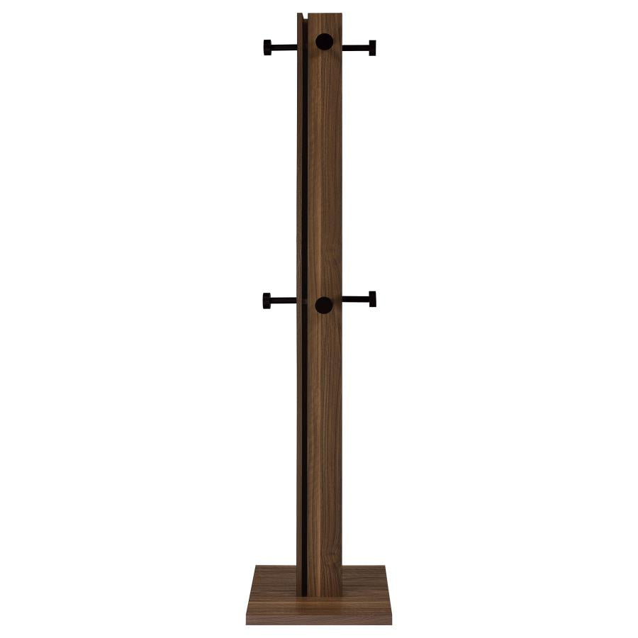 Rikkie Engineered Wood Coat Rack Walnut - 983281