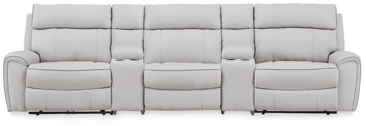 Social Pointe 5-Piece Power Reclining Sectional - PC98802S14