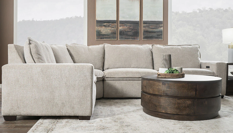 Z Loveshack 4-Piece Reclining Sectional - LARDSLVS+WEDSLVST+ARCDSLVS+RARDSLVS