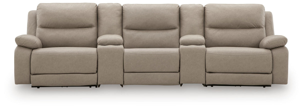 Narwhal Place 5-Piece Reclining Sectional with Storage Consoles - PC99201S39