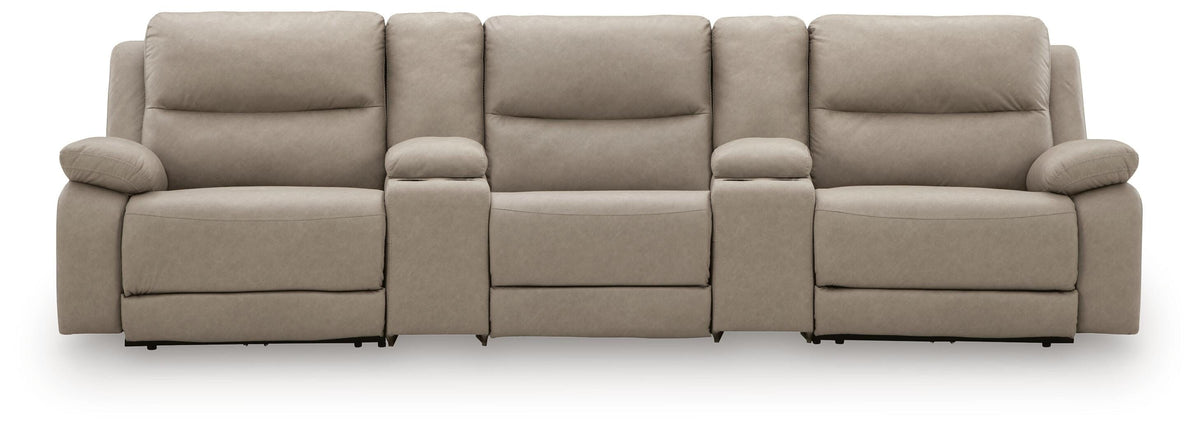 Narwhal Place 5-Piece Reclining Sectional with Storage Consoles - PC99201S39